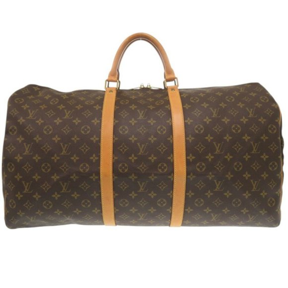 LOUIS VUITTON Brown Monogram Keepall 60 Boston Bag - Picture 1 of 11